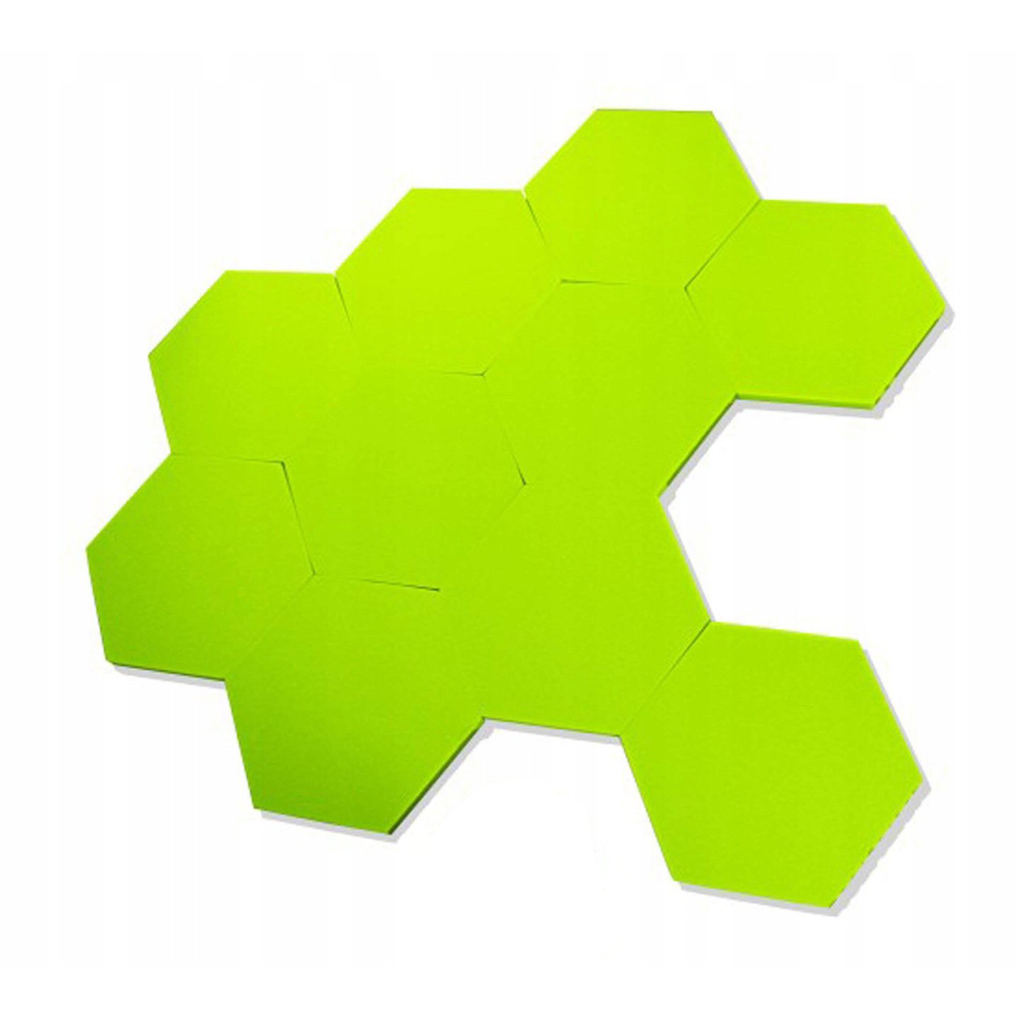 Akustický panel Hexagon zelená 50x50cmx3cm samozhášavá nehorľavá pena megamix