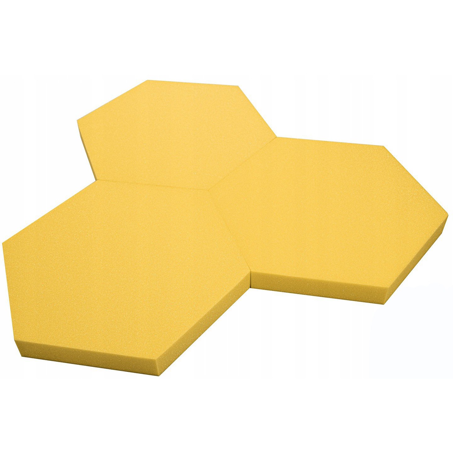 Akustický panel Hexagon žltá 50x50cmx5cm samozhášavá nehorľavá pena megamix