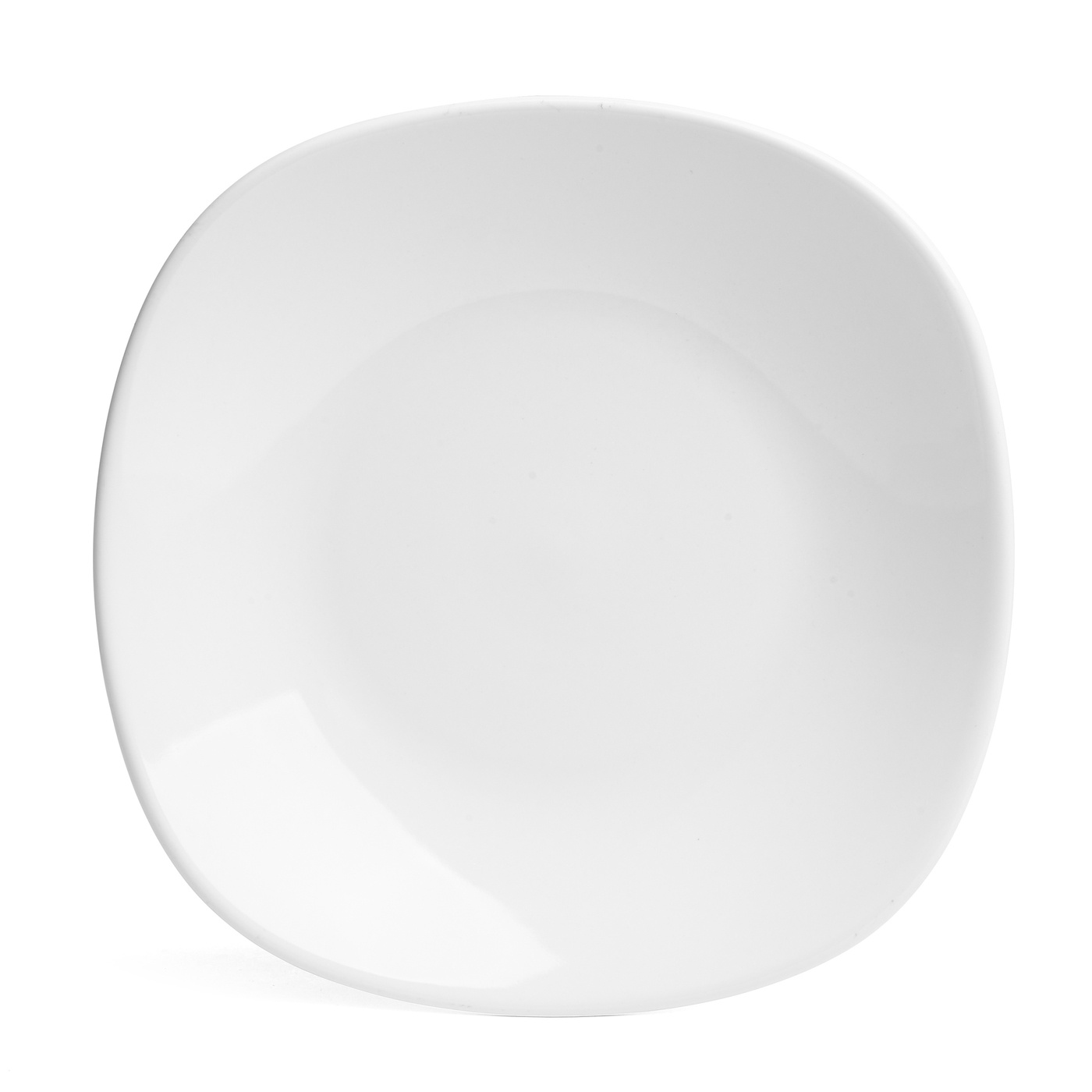 Biely štvorcový hlboký tanier 23cm megamix.sk