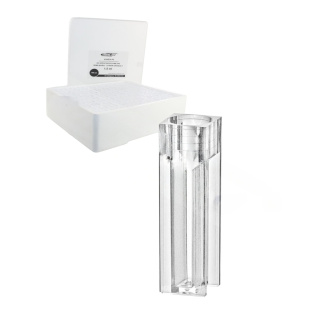 Kyveta PS 2,5 ml SEMI-MIKRO, okrúhly otvor, optický polystyrén, balenie 100 ks