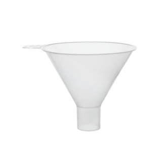 Lievik na sypké materiály z PP, priemer 120 mm – 60° sklon, potravinársky (EU 10/2011)