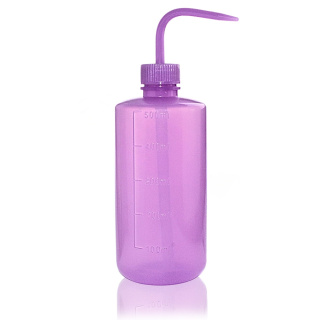 Tryska z PE-LD, 500 ml, fialová – úzke hrdlo, GL28