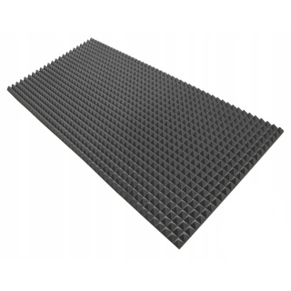 Akustická zvukotesná pena PYRAMÍDA 50mm 200x100cm bez lepidla nehorľavá
