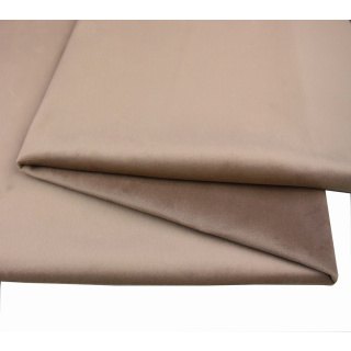 Tkanina aksamitná velúr VELVET poťahová svetlohnedá 50x145cm