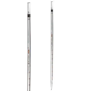 Pipeta viacrozmerová, 2 ml, trieda B, hnedá stupnica, "0" na vrchu