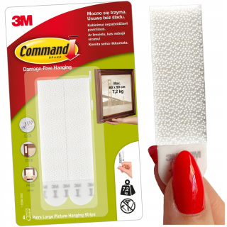 Command samolepiace suché zipsy na obrazy veľké 8 ks