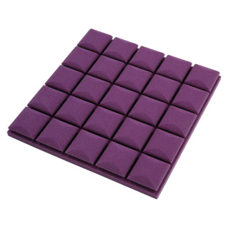 Akustický panel fialový KOCKA 50x50 cm hrúbka 5cm