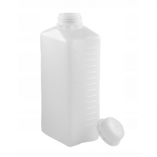 Fľaša 1000ml HDPE a uzáver s bezfarebným uzáverom