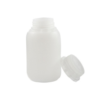 Fľaša 250ml HDPE a uzáver s bezfarebným uzáverom