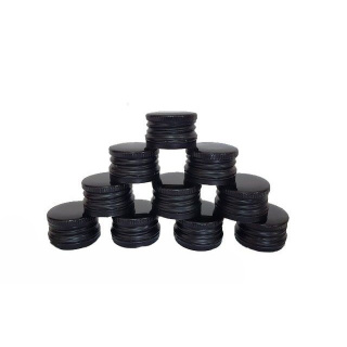 Vrchnák hliníkový skrutkovací uzáver 28/18 mm 50ks čierna