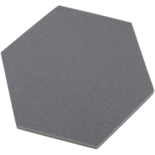 Akustický panel šesťuholník sivý 50x50 cm hrúbka 3cm hexagon