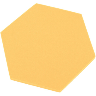 Akustický panel šesťuholník žltý banýnový 50x50 cm hrúbka 3cm hexagon
