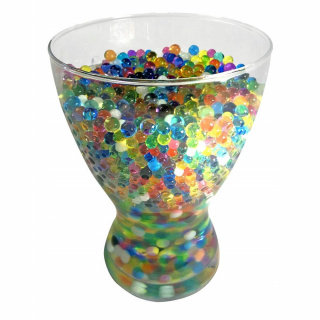 Hydrogélové gélové guličky 50000ks mix farieb na dekoráciu kvety