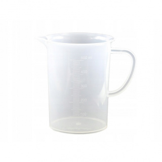 Kadička 500ml s držadlom reliéfna stupnica PP 12cm