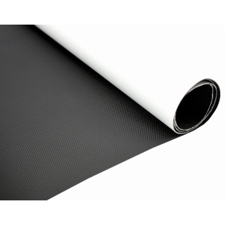 Tkanina samolepiaca eko koža s karbónovým vzorom čierna 50x140 cm