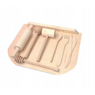 Kuchynská drevená súprava pre deti 23x20cm