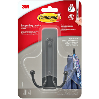 Samolepiaci dvojháčik na stenu kovový