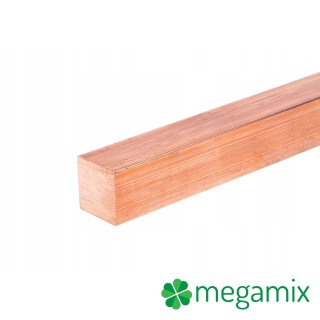 Medená tyč štvorcová