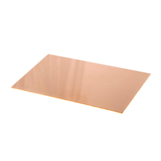 Medený plech hrúbka 0,6 mm rozmer 200x100 mm medená Cu forma