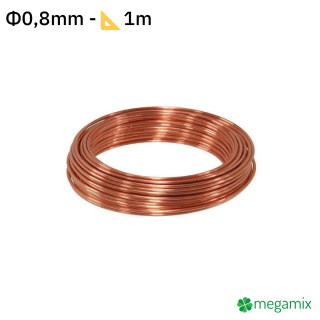 Medený drôt Φ0,8mm 1m