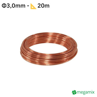 Medený drôt Φ3,0mm 20m