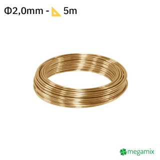Mosadzný drôt Φ2,0mm 5m