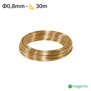 Mosadzný drôt Φ0,8mm 30m