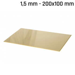 Mosadz plech 200x100x1,5mm