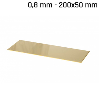 Mosadz plech 200x50x0,8mm