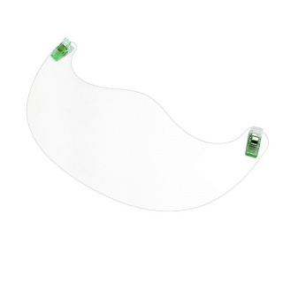 Ochranný kryt na tvár na okuliare priehľadný farebné štipce