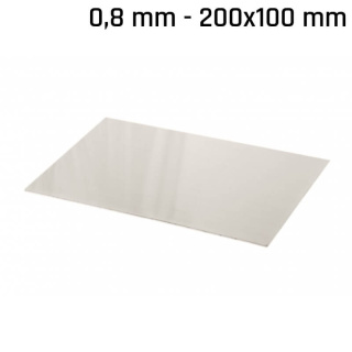 Plech alpaka (nové striebro) 200x100x0,8mm