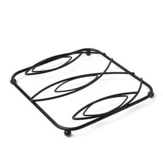 Podložka pod hrniec Leaf 17cm  čierna