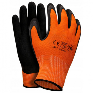 Pracovné robotnícke rukavice XL polyester latex
