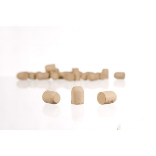 Prírodné pokovované korky zátky 27x20mm 10ks pre drevené / plastové hlavice