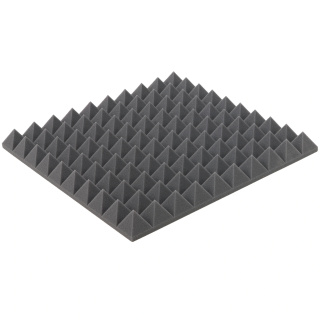 Akustický panel sivý PYRAMÍDA 50x50 cm hrúbka 5cm