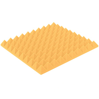 Akustický panel žltý PYRAMÍDA 50x50 cm hrúbka 5cm