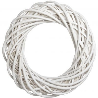 Prútený veniec biely priemer 35 cm