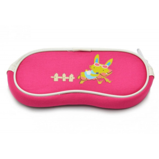 Puzdro na okuliare pre deti ružové so zajačikom SC-10D
