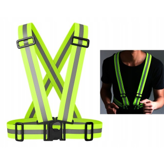 Reflexná vesta popruhy na behanie nastaviteľná