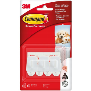 Samolepiace háčiky Command, sada 3 ks 0,225 kg
