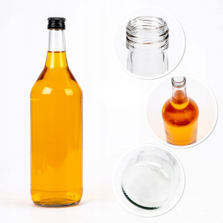 Sklenená fľaša 1000ml 30cm MONOPOL