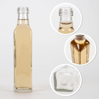 Sklenená fľaša 5ks 250ml 21cm MARASCA