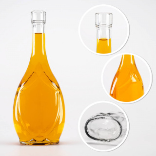 Sklenená fľaša 500ml 26cm ICONA