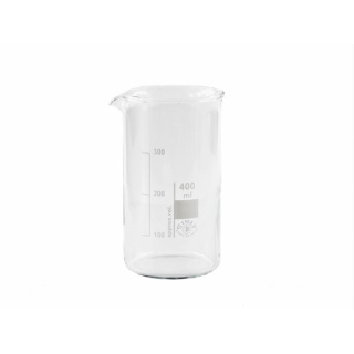 Sklenená kadička 400ml 70x130mm vysoká