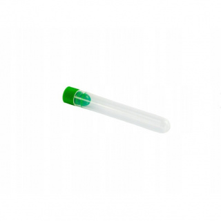 Skúmavka PP 16x65mm so zeleným uzáverom 50ks