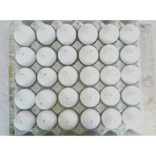 Škrupiny slepačích vajec vyfúknuté 30ks zdobenie veľkonočné vajíčka kraslice