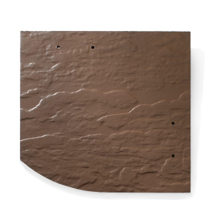 Struktonit Krytina bridlica 20x20 Pravý HNEDÁ