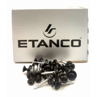 Skrutky farmárske TORX 4,8x35 čierne 250ks