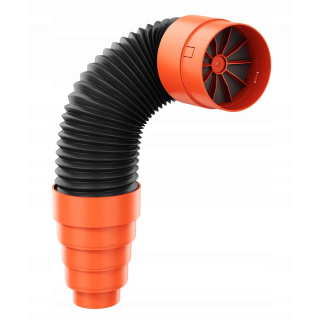 Pripojovacia rúra KRONOFLEX PREMIUM 125 mm so spätným ventilom 60 cm