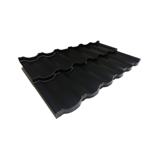 Trapézový plech Modular čierna lesklá